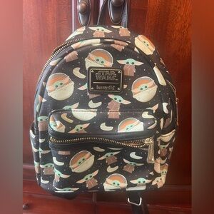 Loungefly Star Wars Kids Backpack - Black and Green